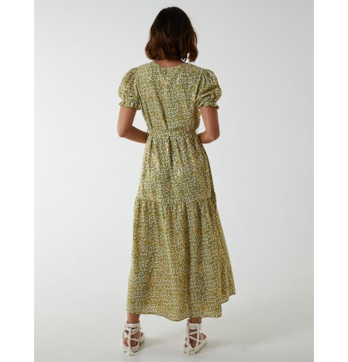 Belted Ditsy Maxi Dress Belted Ditsy Maxi Dress