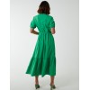Belted Tiered Midi Dress Belted Tiered Midi Dress