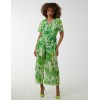 Pleated Wrap Tropical Jumpsuit Pleated Wrap Tropical Jumpsuit