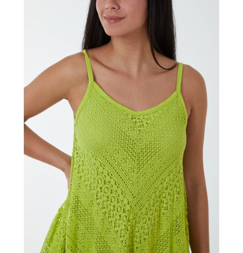 Crochet Strappy Hanky Dress Crochet Strappy Hanky Dress