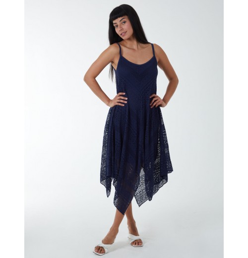 Crochet Strappy Hanky Dress Crochet Strappy Hanky Dress