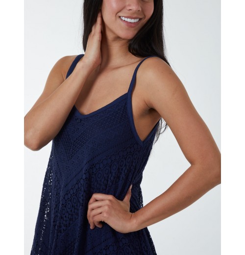 Crochet Strappy Hanky Dress Crochet Strappy Hanky Dress