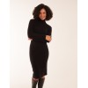 Ribbed Roll Neck Midi Dress Ribbed Roll Neck Midi Dress