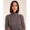 Ribbed Roll Neck Midi Dress Ribbed Roll Neck Midi Dress