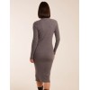 Ribbed Roll Neck Midi Dress Ribbed Roll Neck Midi Dress