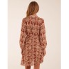 Chiffon Pleated Collar Midi Dress Chiffon Pleated Collar Midi Dress