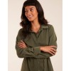 Drawstring Button Through Shirt Maxi Dress Drawstring Button Through Shirt Maxi Dress