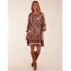 Aztec Border Straight Line Midi Dress Aztec Border Straight Line Midi Dress