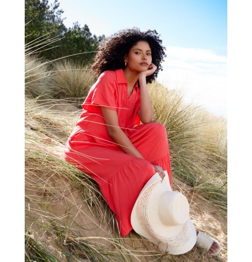 Drop Waist Tiered Midi Dress Drop Waist Tiered Midi Dress