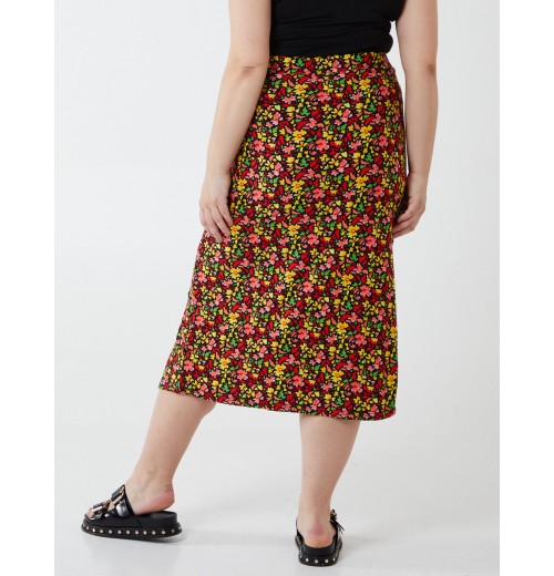 Curve Ruched Front Midi Skirt Curve Ruched Front Midi Skirt