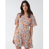 Angel Sleeve Wrap Front Mini Dress Angel Sleeve Wrap Front Mini Dress