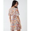 Angel Sleeve Wrap Front Mini Dress Angel Sleeve Wrap Front Mini Dress