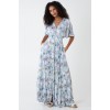 Tropical Leaf Button Through Maxi Dress Tropical Leaf Button Through Maxi Dress