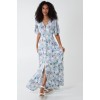 Tropical Leaf Button Through Maxi Dress Tropical Leaf Button Through Maxi Dress