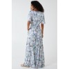 Tropical Leaf Button Through Maxi Dress Tropical Leaf Button Through Maxi Dress