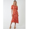 Angel Sleeve Tiered Midi Dress Angel Sleeve Tiered Midi Dress