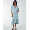 Angel Sleeves Wrap Midi Dress Angel Sleeves Wrap Midi Dress