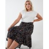 Curve Asymmetric Hem Midi Skirt Curve Asymmetric Hem Midi Skirt