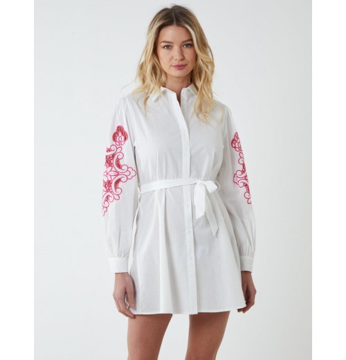 Embroidery Sleeve Cut Out Tunic Embroidery Sleeve Cut Out Tunic