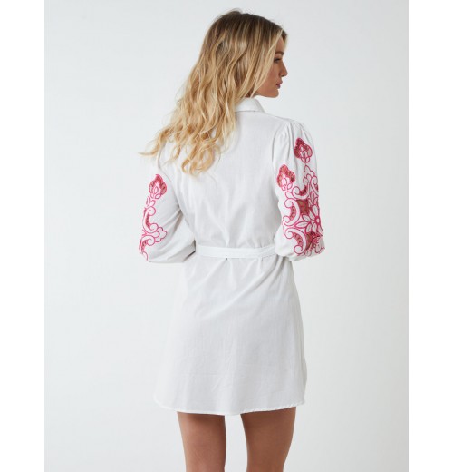 Embroidery Sleeve Cut Out Tunic Embroidery Sleeve Cut Out Tunic
