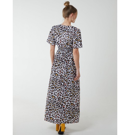 Shirred Waist Butterfly Sleeve Dress Shirred Waist Butterfly Sleeve Dress
