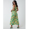 Halterneck Abstract Leaves Maxi Dress Halterneck Abstract Leaves Maxi Dress