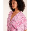 Elasticated Waist Tier Hem Angel Sleeve Maxi Dress Elasticated Waist Tier Hem Angel Sleeve Maxi Dress