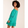 Bardot Tunic Dress With Frill Hem Bardot Tunic Dress With Frill Hem