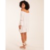 Bardot Tunic Dress With Frill Hem Bardot Tunic Dress With Frill Hem