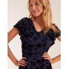 Flocked Floral Dress Flocked Floral Dress