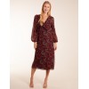 Frill Seam V Neck Midi Dress Frill Seam V Neck Midi Dress
