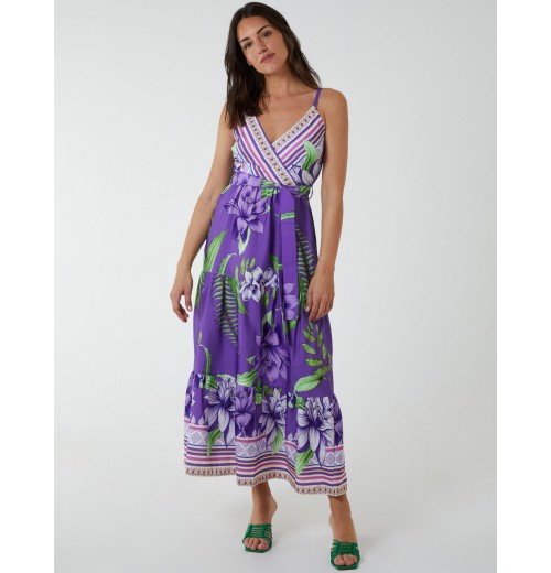 Floral Wrap Maxi Dress Floral Wrap Maxi Dress