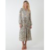 Multi Tiered Aztec Print Midi Dress Multi Tiered Aztec Print Midi Dress