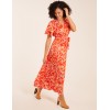 Abstract Animal Print Wrap Maxi Dress Abstract Animal Print Wrap Maxi Dress