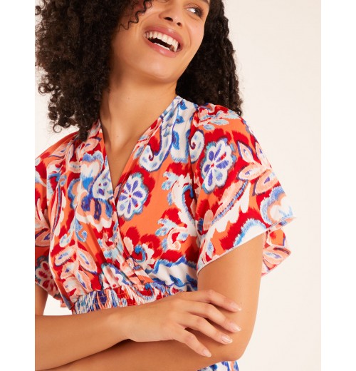 Oversized Paisley A Line Maxi Dress Oversized Paisley A Line Maxi Dress