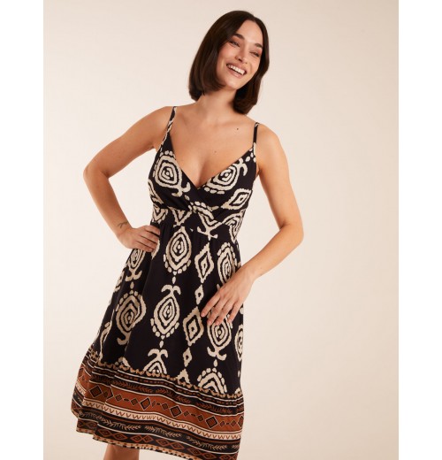 Crossover Aztec Border Dress Crossover Aztec Border Dress