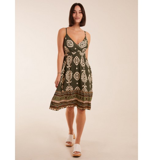 Crossover Aztec Border Dress Crossover Aztec Border Dress