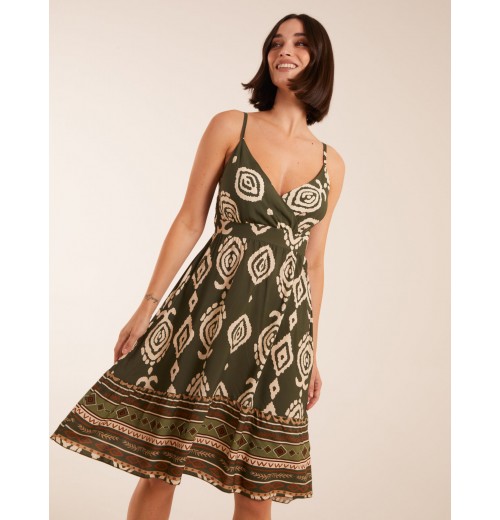 Crossover Aztec Border Dress Crossover Aztec Border Dress