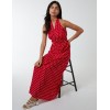 Polka Dot Halter Neck Maxi Dress Polka Dot Halter Neck Maxi Dress